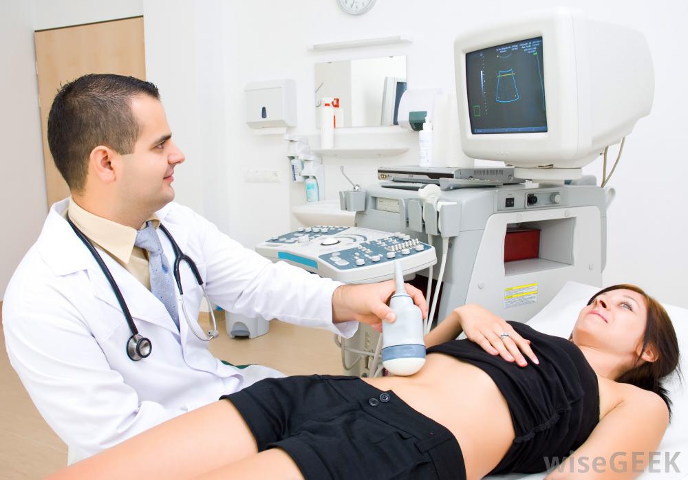 doctor doing ultrasound