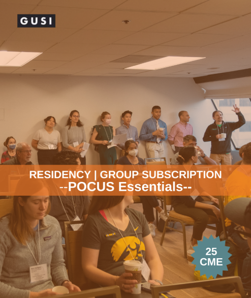 Residency Group Subscription GUSI POCUS Essentials CME 1