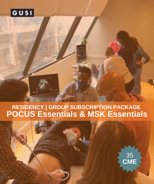 Residency GUSI POCUS Essentials POCUS MSK Essentials CME