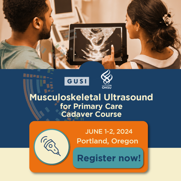 NEW InPerson Course GUSIOHSU MSK Ultrasound for Primary Care