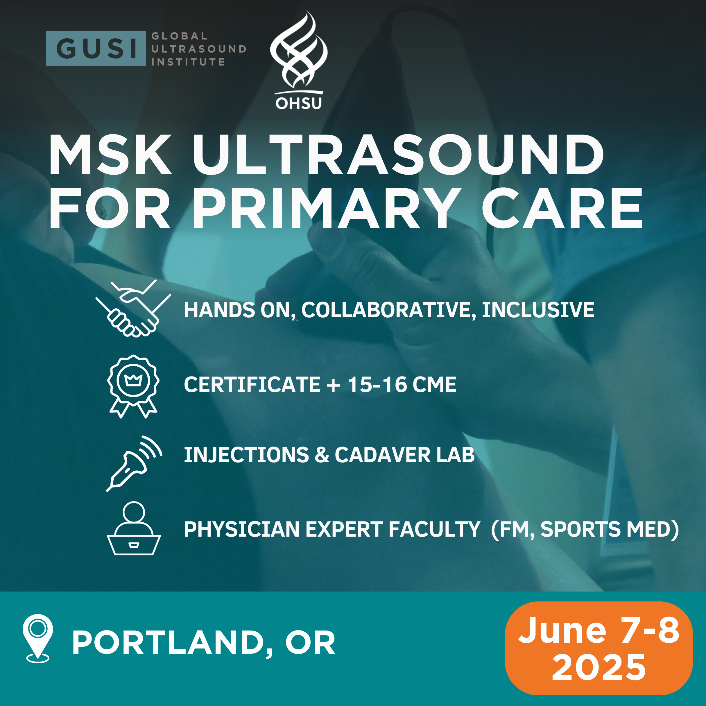 GUSI Global Ultrasound Institute POCUS MSK Ultrasound for Primary Care Image