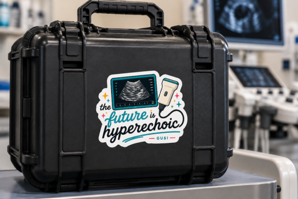 The Future Is Hyperechoic Sticker - Image 3